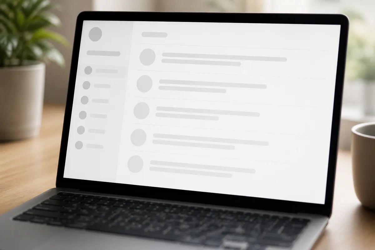 Écran affichant une fiche contact avec historique d&rsquo;échanges dans un logiciel de gestion